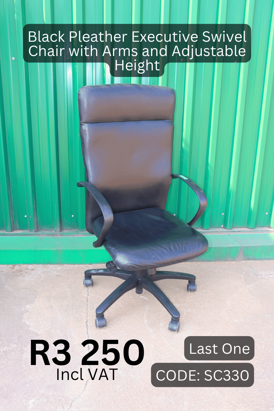 Used Executive Swivel Chair, Second Hand Office Chair with Wheels