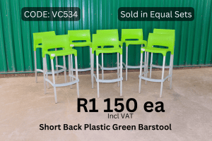 Used Green Plastic Barstools