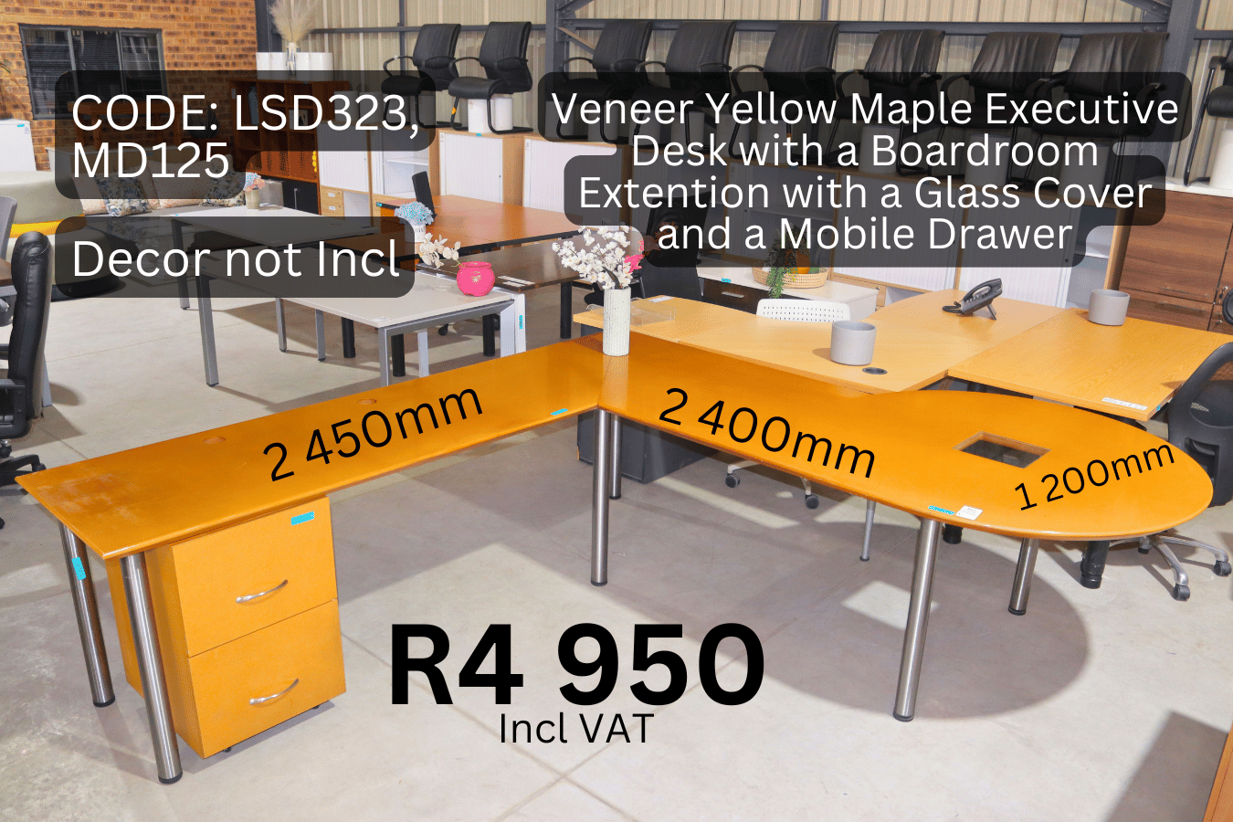 Used L-Shape Office Desk, Used L-Shape Desk