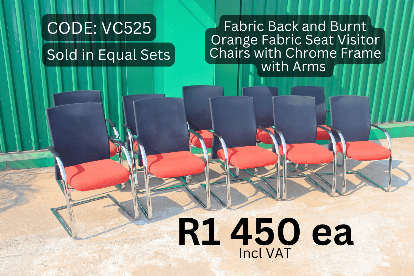 Used Office Chairs, Used Visitor Chairs, Second Hand Chairs without Wheels