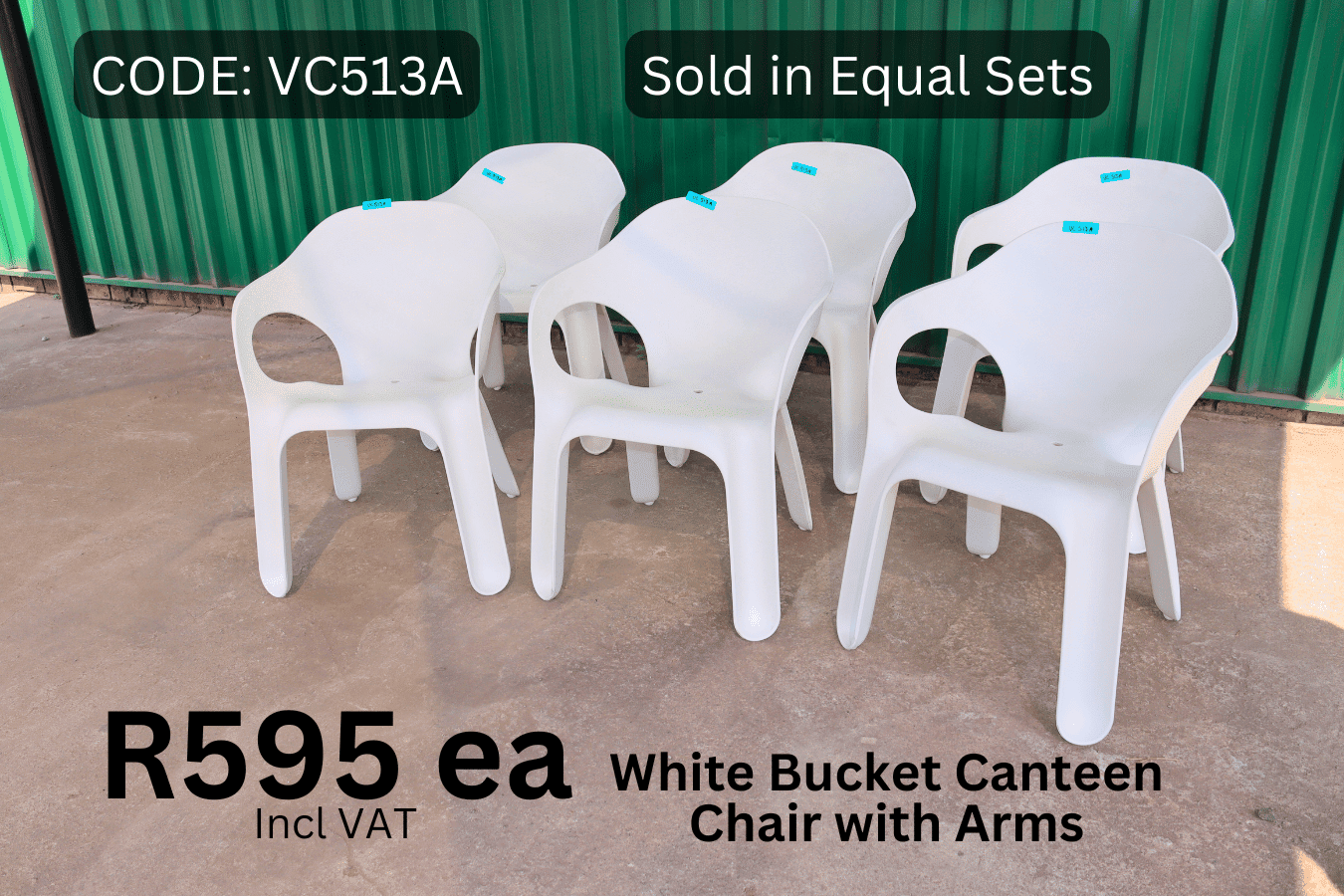 Used Plastic Chairs, Used Canteen Chairs, Second Hand Outside chairs, Second Hand Visitor Chair