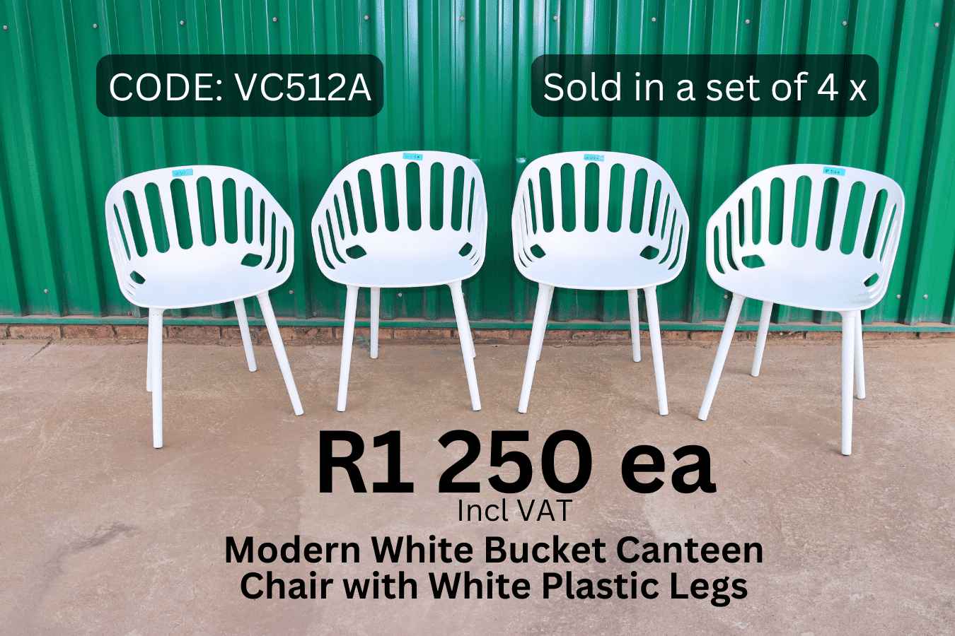 Used Plastic Chairs, Used Canteen Chairs, Second Hand Outside chairs, Second Hand Visitor Chair