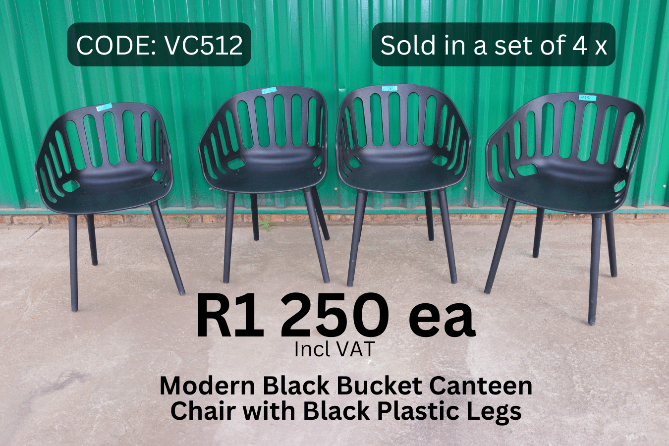Used Plastic Chairs, Used Canteen Chairs, Second Hand Outside chairs, Second Hand Visitor Chair