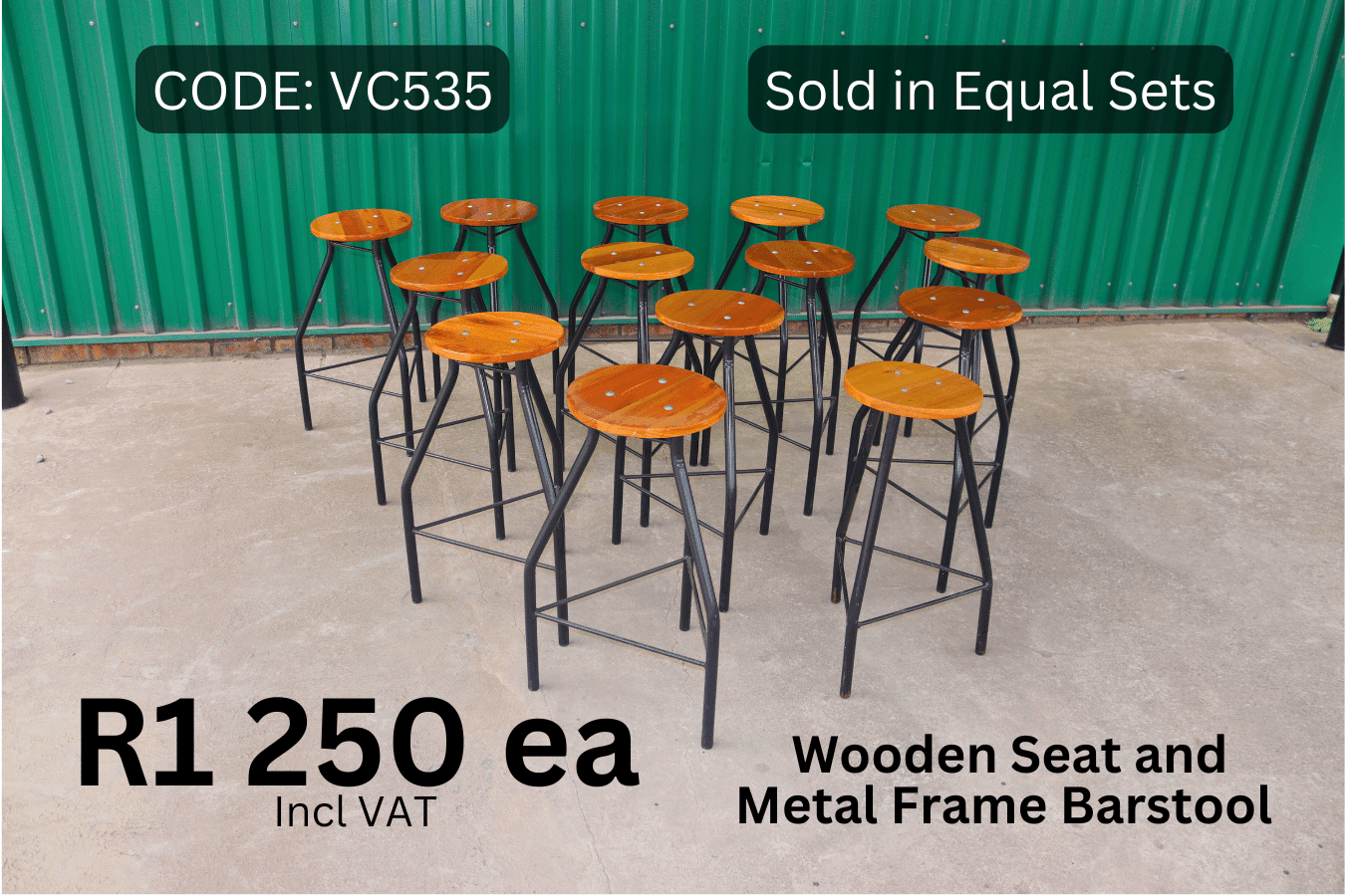 Used Wooden Barstools, Second Hand Office Seating