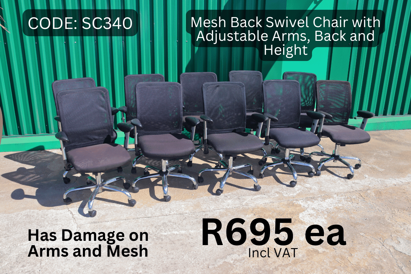 Second Hand Office Chair, Used Swivel Chair, Second Hand Ergonomic Swivel Chair