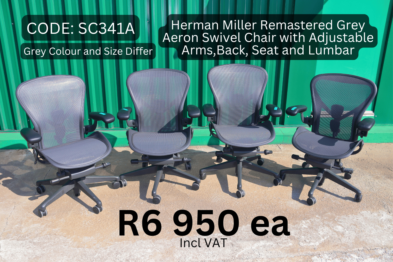 Used Herman Miller Aeron Swivel Chair, Second Hand Herman Miller Remastered Aeron Swivel Chair