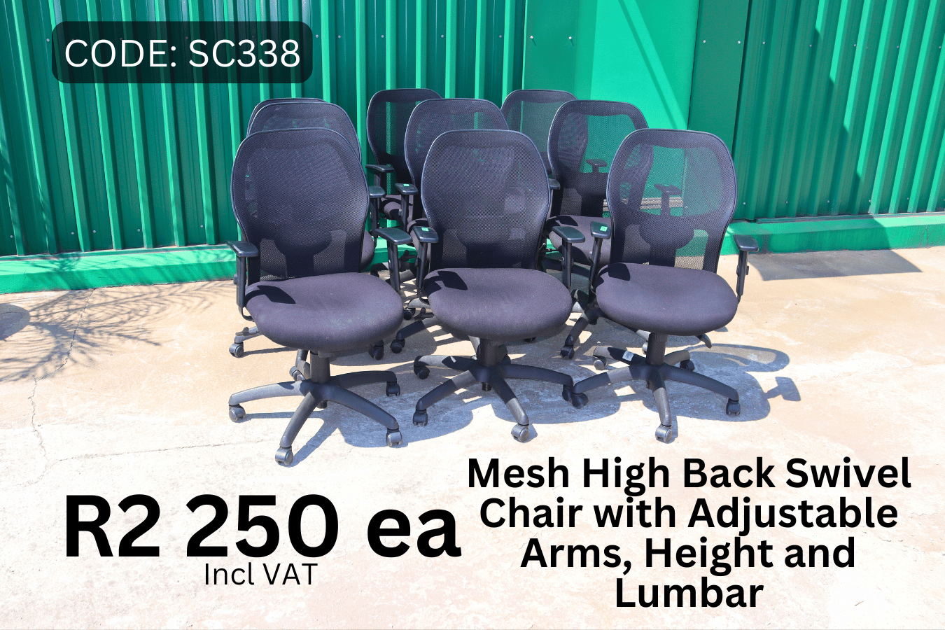Used Swivel Office Chairs, Second Hand Mesh Back Swivel Chair