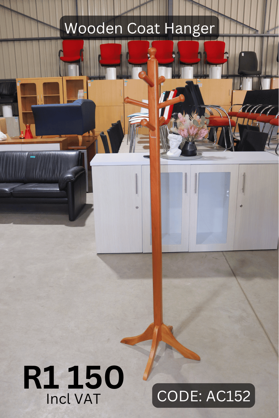 Used Wooden Coat Hanger, Second Hand Coat Stand