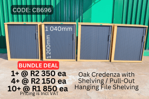 Used Oak Credenza's, Second Hand Office Cabinets, Used Office Filing Cabinets