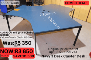 Quality Pre-Loved Cluster Desk , Used Cluster Desk