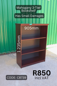 Second Hand Bookshelf, Used Bookshelf, Second Hand Mahogany Bookshelf