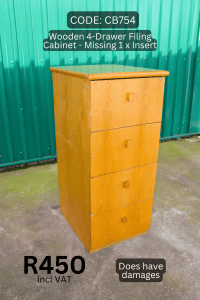 Second Hand Filing Cabinet, Used 4-Drawer Filing Cabinet, Arch File Cabinet