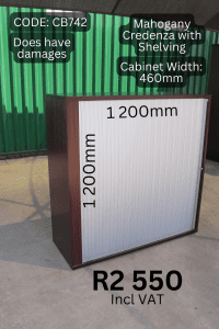 Used Office Cabinet, Second Hand Office Cabinet, Mahogany Credenza
