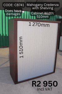 Used Office Cabinet, Second Hand Office Cabinet, Mahogany Credenza