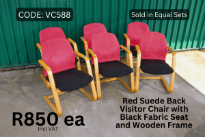 Used Visitor Chair, Second Hand Office Chair without Wheels, Used Waiting Area Chairs