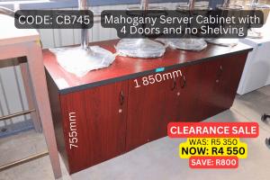 Used Modern Server Cabinet, Second Hand Cabinet, Used Boardroom Server Unit Cabinet