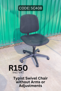 Used Swivel Chair, Second Hand Office Chair, Pre-Loved Swivel Chair with Arms