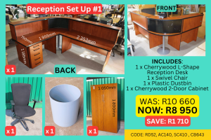 Used Reception Desks, Second Hand Reception Seating and Table, Second Hand Office Furniture