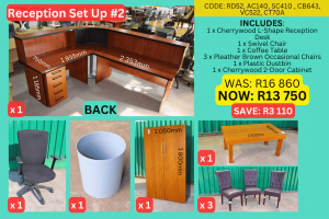Used Reception Desks, Second Hand Reception Seating and Table, Second Hand Office Furniture