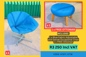 Stylish used office couch supplied by HNA Office Furniture in Gauteng.