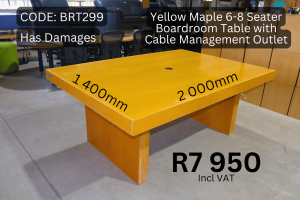 Quality used boardroom table supplied by HNA Office Furniture in Gauteng.