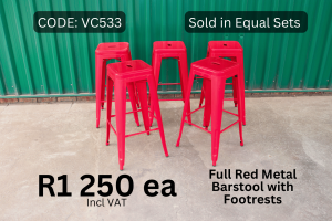 Modern used barstools supplied by HNA Office Furniture in Gauteng.