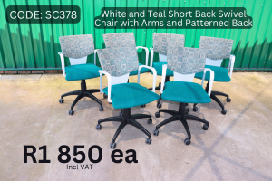 Modern used swivel chair supplied by HNA Office Furniture in Gauteng.