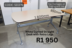 Used straight desk supplied by HNA Office Furniture in Gauteng.
