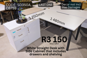 Quality used desk supplied by HNA Office Furniture in Gauteng.