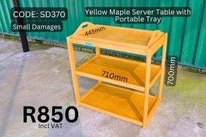 Unique used server table supplied by HNA Office Furniture in Gauteng.