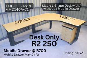 Quality used office desk sold by HNA Office Furniture in Gauteng.