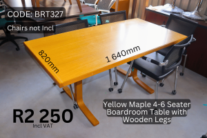Quality second hand boardroom table supplied by HNA Office Furniture in Gauteng.