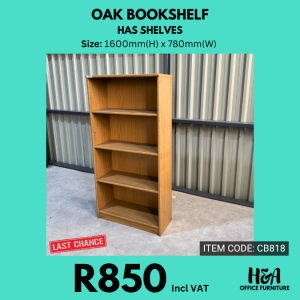 CB818 _ OAK-BOOKSHELF