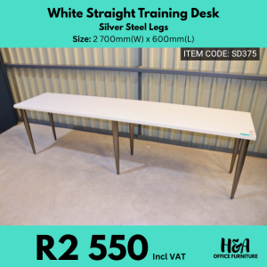 SD375 _ WHITE-STRAIGHT-DESK-SILVER-LEGS