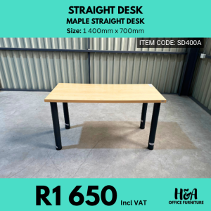 SD400A _ MAPLE-STRAIGHT-DESK
