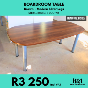 BRT337 _ 6-SEATER-BROWN-BOARDROOM-TABLE