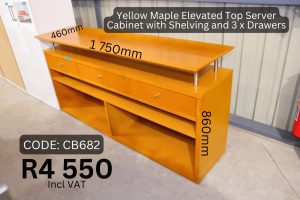 CB682-YELLOW-MAPLE-SERVER-CABINET-USED