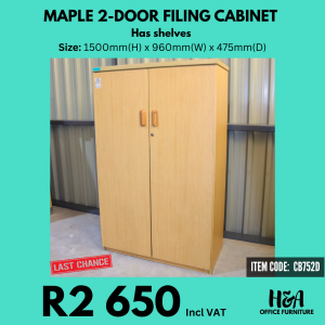 CB752D _ MAPLE-2-DOOR-CABINET-WITH-SHELVES