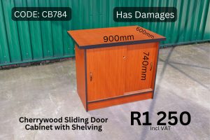 CB784-CHERRYWOOD-SLIDING-DOOR-CABINET-SECOND-HAND