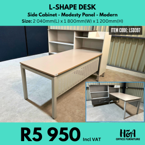 LSD397 _ MODERN-L-SHAPE-DESK-WITH-SIDE-CABINET