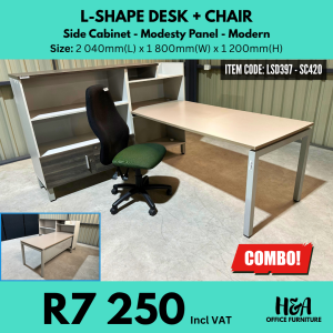 LSD397 _ SC420 _ MODERN-L-SHAPE-DESK-WITH-SIDE-CABINET
