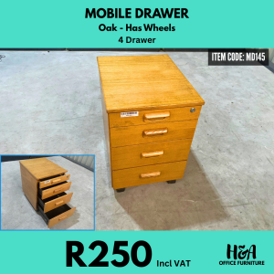 MD145 _ OAK-MOBILE-DRAWER