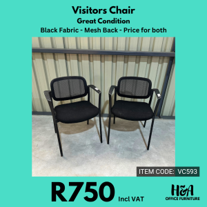VC593 _ VISITOR-CHAIR-BLACK-FABRIC