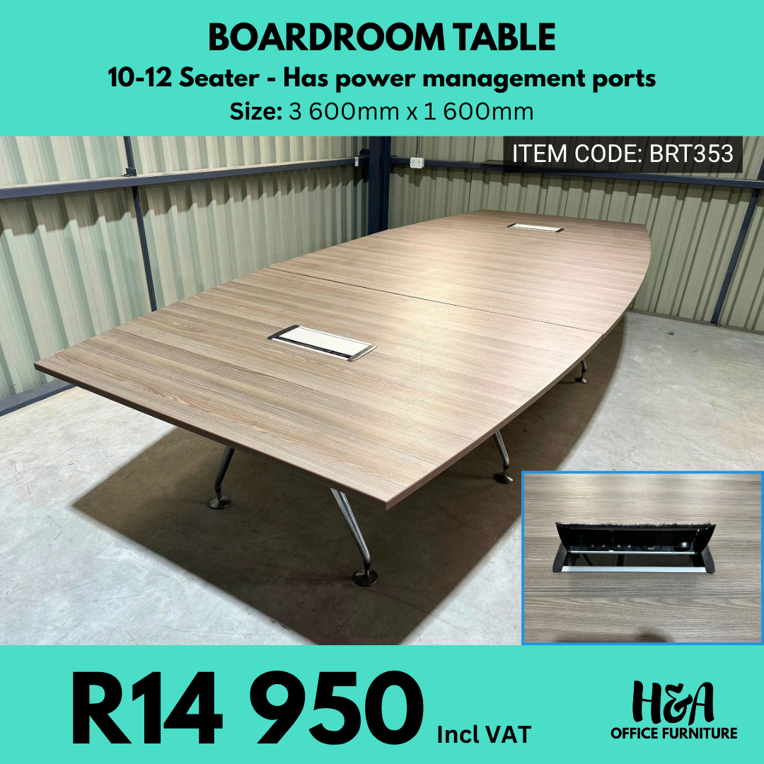 BRT353 _ BROWN-10-12SEATER-BOARDROOM-TABLE